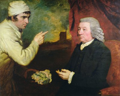 A Gentleman and a Miner with a Specimen of Copper Ore by John Opie